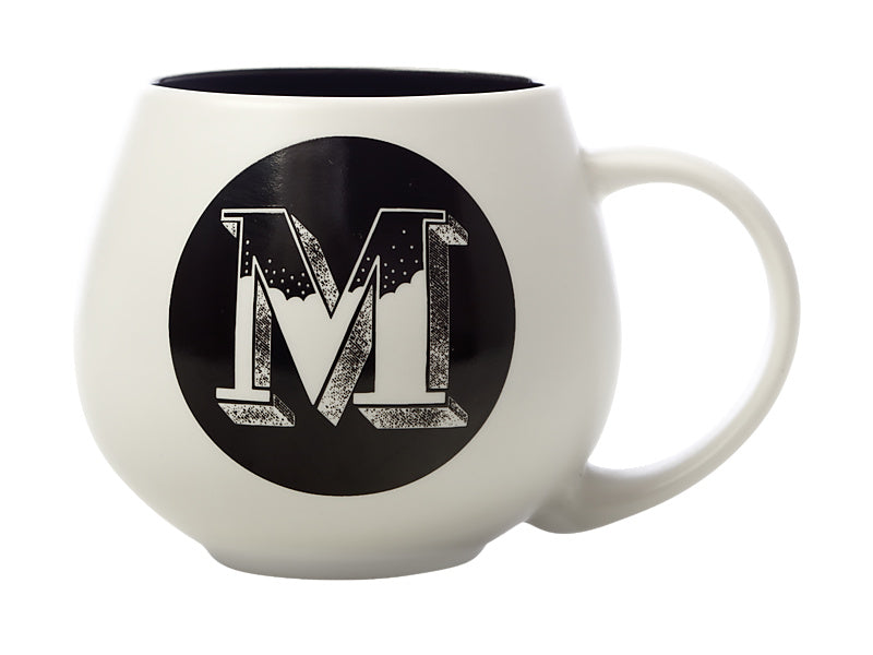 The Letterettes Snug Mug 450ML "M" Gift Boxed