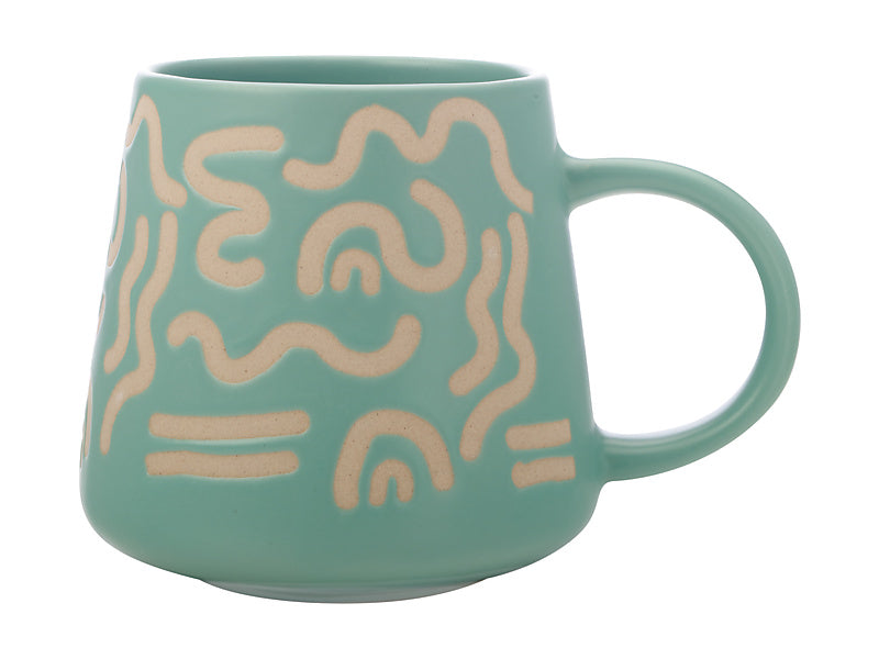 Squiggle Mug 420ML Mint