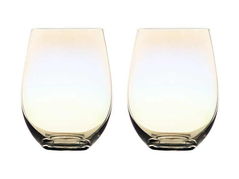 Glamour Stemless Glass Set of 2 Gift Boxed