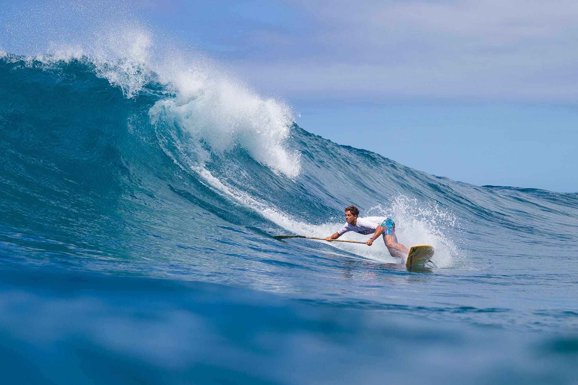 Kai Lenny Bottom Turn Sunset Beach Pro 2017 Team Naish Hokua Carbon Pro SUP Brian Bielman