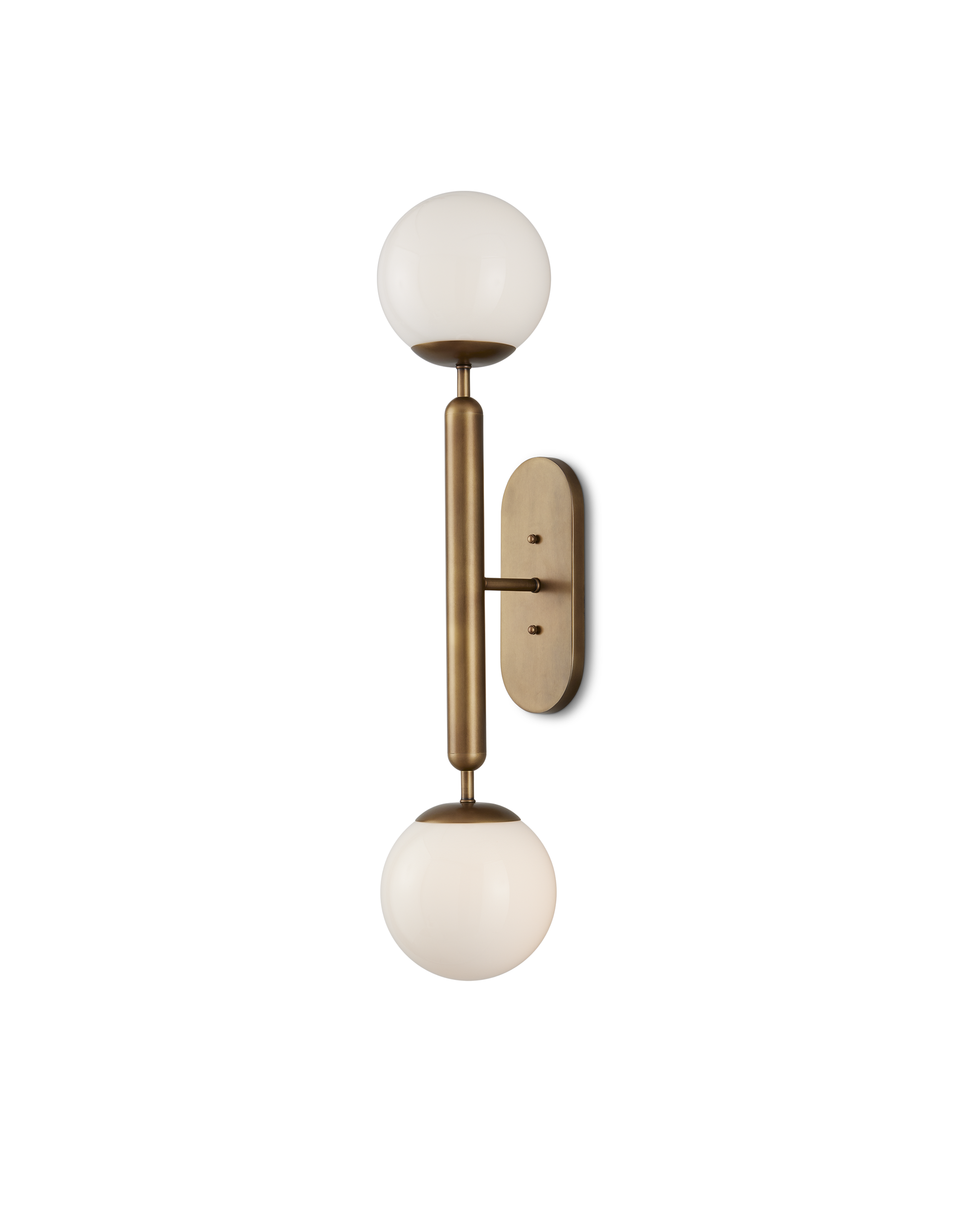 Barbican Double-Light Brass Wall Sconce