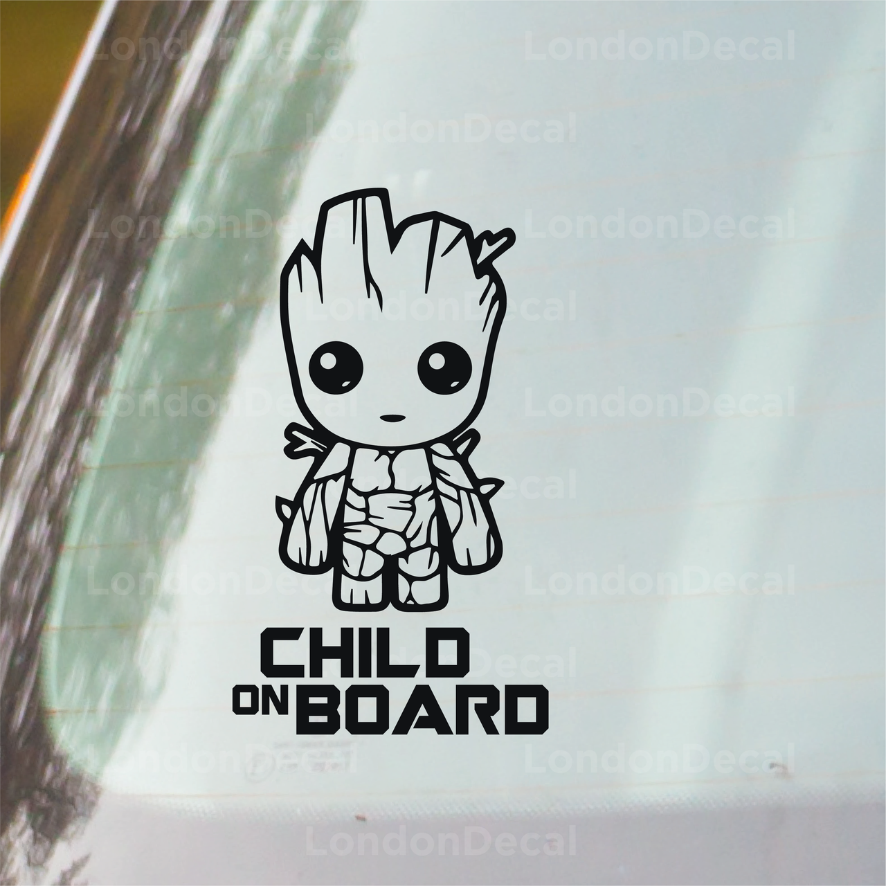 Sticker Bébé à bord ! Baby Groot - Stickers Bébé à bord - The Little  Boutique