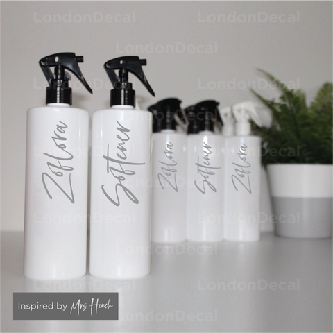 ZOFLORA AND SOFTENER - Mrs Hinch inspired spray bottle decals (Type 2)