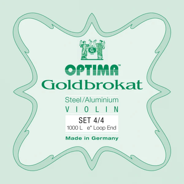 Goldbrokat E String with Loop End