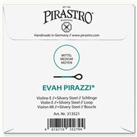 Evah Pirazzi Silvery Steel Violin E String with Loop End