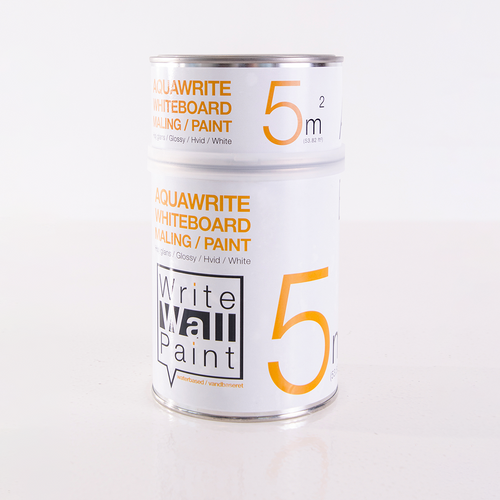 AquaWrite Whiteboard paint KIT 5 m2