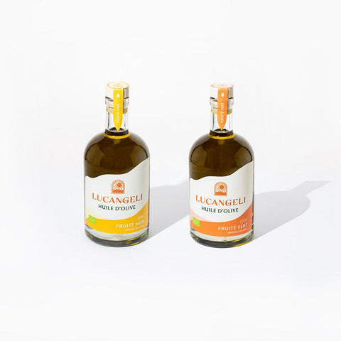 DISCOVERY DUO – 2 BOTTLES OF ORGANIC OLIVE OIL 500 ML - lucangeli.co