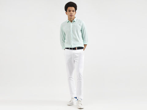 BENETTON REGULAR FIT SPREAD COLLAR CHECKERED SHIRTS