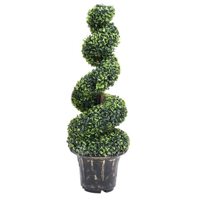 Tekokasvi puksipuuspiraali ruukulla vihreä 100 cm