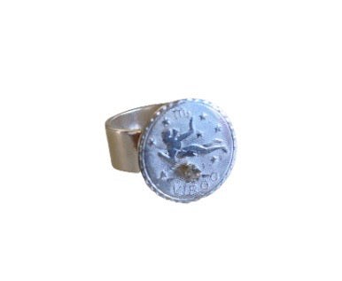 Virgo Silver Ring