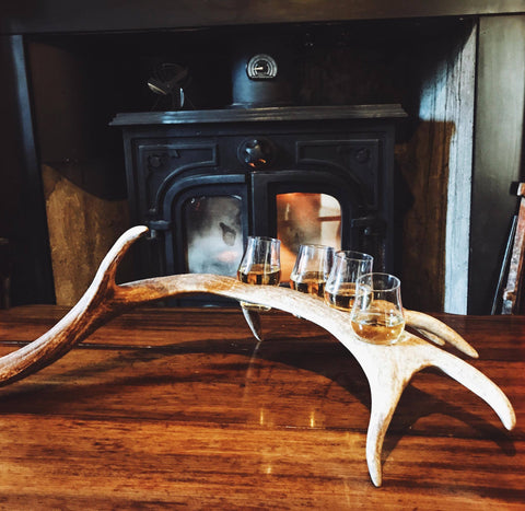 Fallow antler whisky flight 