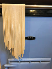 Fresh tagliatelle drying 