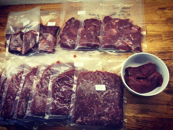wild meat ready for the freezer