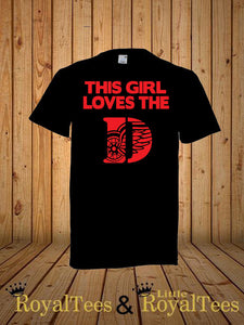 girls red wings shirt