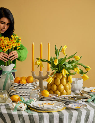 Spring tablescape