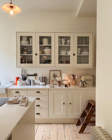 Kitchen with cream paint