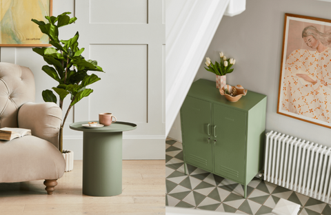 Sage green furniture