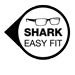 Shark Easy Fit, Optimal comfort for the persons wearing
 glasses
