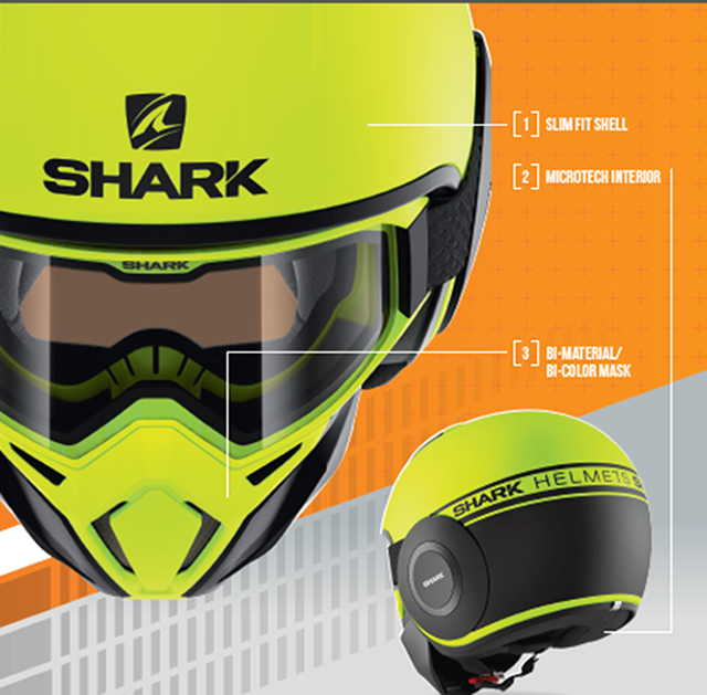 SHARK Helmets STREET-DRAK Neon Features