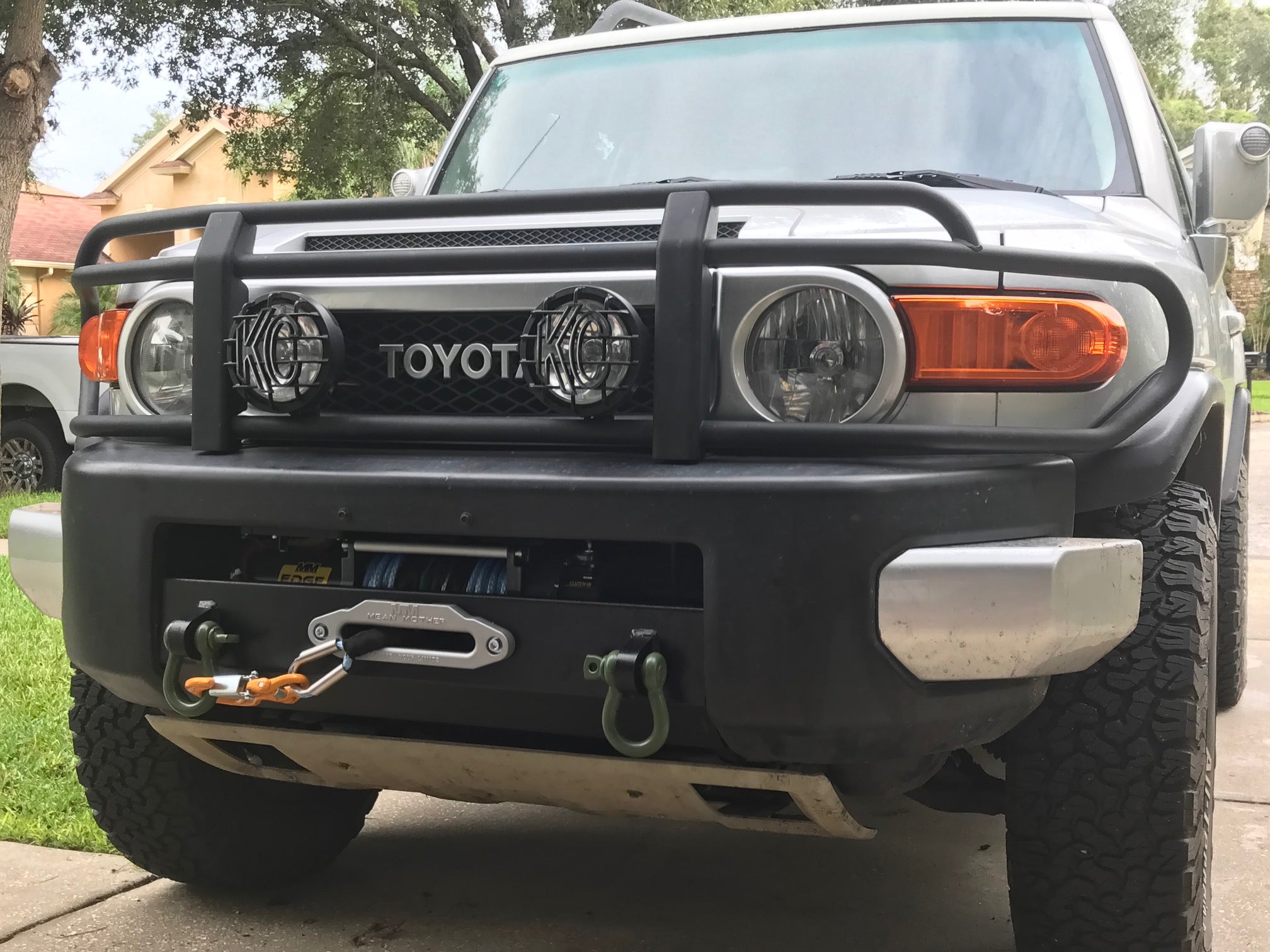 FJ Winch Mount - Mean Mother Winch