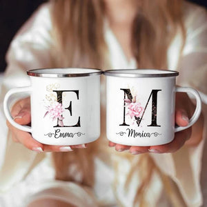 Couple Coffee Mugs for Valentine Day - Personalized Ceramic Mug - Masks & Capes
