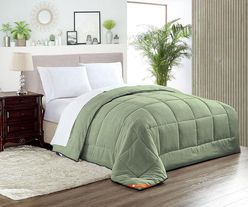 Buy Green Serene 7-Piece King Reversible Comforter Set-240x260 cm -  Multicolor Online in Oman