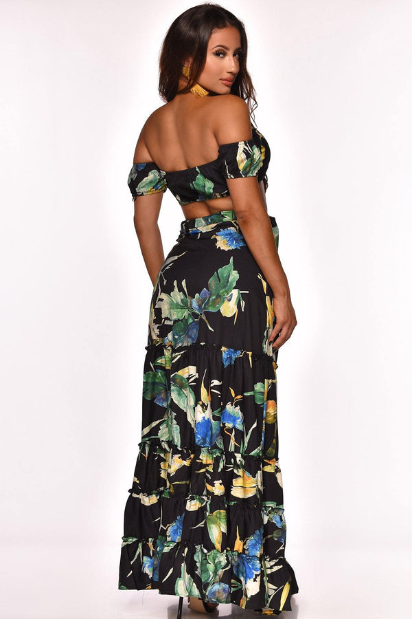 PALMDALE TROPICAL SKIRT SET - The Boutique