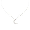 Crescent Moon Jeweled Necklace