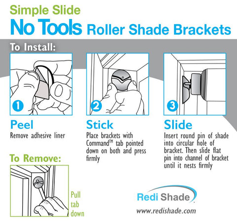 simple slide roller brackets
