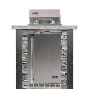 Coyote Outdoor Living 3 Ft. Island for Electric Grill and 21" W. Refrigerator RTAC-E3F-SB - Appliances Baron