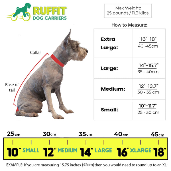 Pet Carrier Size Chart