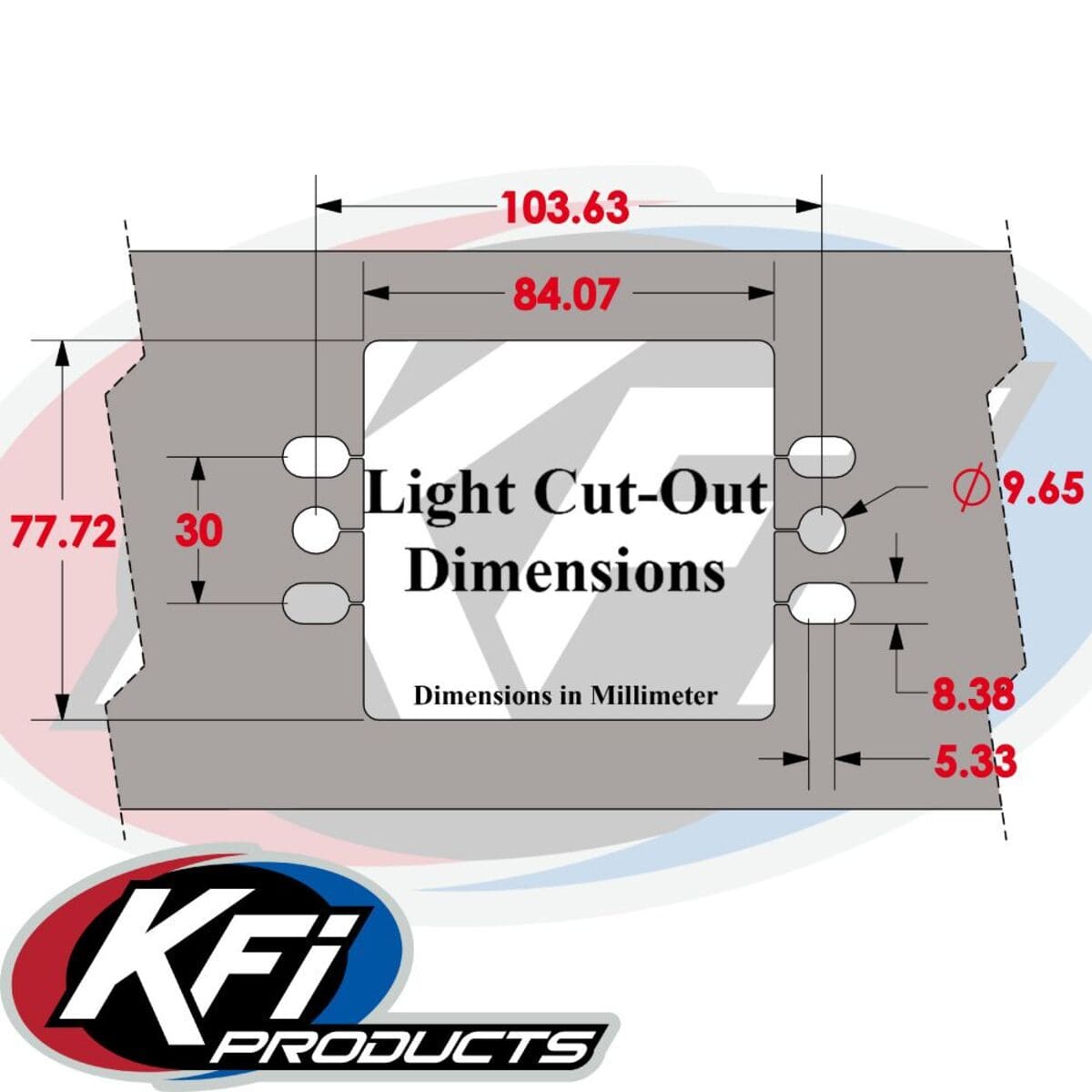 KFI Polaris General Rear Formed Bumper