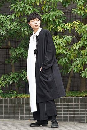 B Yohji Yamamoto 19SS Asymmetry Shirt Style