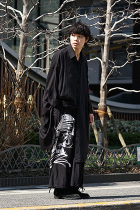 B Yohji Yamamoto - ビーヨウジヤマモト 19SS BLACK SCANDAL Print Item スタイリング