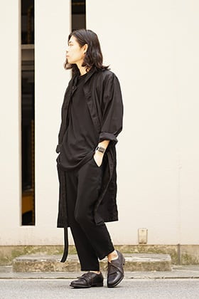 YOHJI YAMAMOTO 18SS Dyed Coat with Stole Style