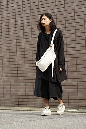 Yohji Yamamoto SS18 Left Front Double Switching Shirt Black Style