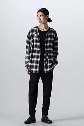 ASKYY special order check shirt & wrap pants style!