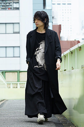 Yohji Yamamoto 18AW Long Jacket Wrinkled Gabardine Style