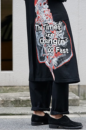 Yohji Yamamoto Print Embroidery Long Jacket