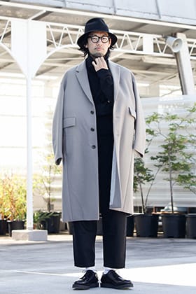 19AW KAZUYUKI KUMAGAI "Cashmere mixed double melton chester coat" Styling!!
