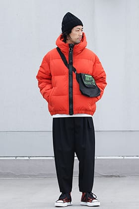 19AW Maison MIHARAYASUHIRO "Body bag Down Blouson" Orange Styling!!