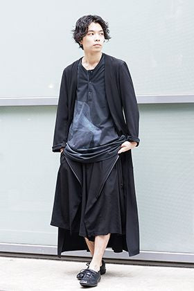 Yohji Yamamoto - ヨウジヤマモト 20SS Shorts x Long Coat Style