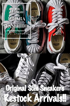 [Restock Information] Original sole sneakers from Maison MIHARAYASUHIRO are now back in stock!