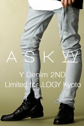 ASKYY × .LOGY Kyoto Special order item "Y DENIM 2ND" Release!!