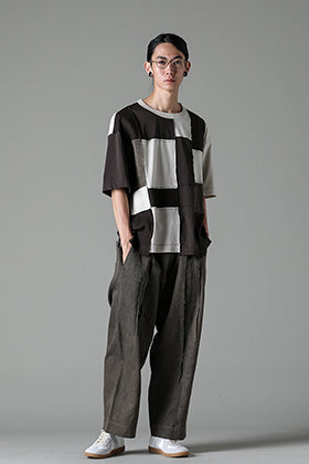 ZIGGY CHEN 23SS Assymetrical Patchwork T-Shirt Style