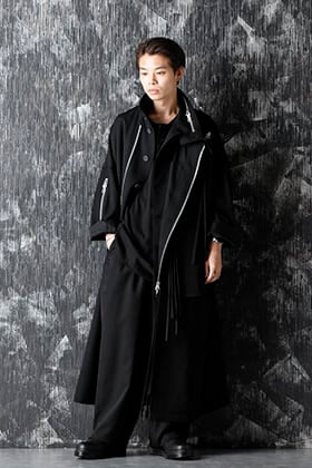 Yohji Yamamoto - ヨウジヤマモト 20-21AW Army Gabardine Chain fastener Coat Style