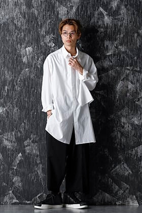 20-21AW Yohji Yamamoto - ヨウジヤマモト No Fixing Broad Cloth Shirt style