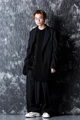 Yohji Yamamoto - ヨウジヤマモト  Wrinkled Gabardine Reversible Jacket style