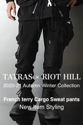 TATRAS × RIOT HILL New item【Sweat Cargo pants】Styling!!