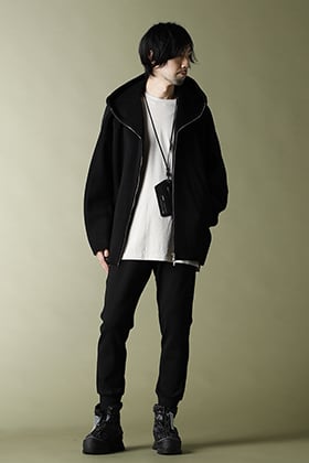 20-21AW ATTACHMENT【Beaver hooded half coat】Street style!!